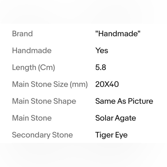 SOLAR AGATE/TIGER EYE PENDANT - Picture 2 of 3